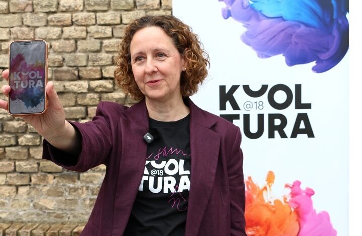 dr. sc. Nina Obuljen Koržinek, Ministrica kulture i medija tijekom predstavljanja projekta Kulturna iskaznica, HNK 2, 19. 5. 2026. FOTO: MKM
