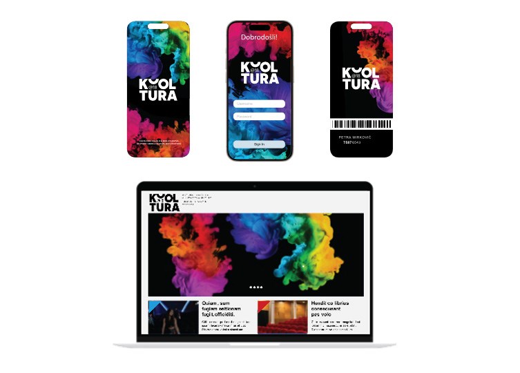 Aplikacija Kulturna iskaznica, korisničko sučelje 