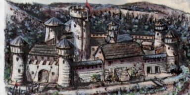 Stari grad Pakrac oko 1500. godine. FOTO: TZ Pakrac