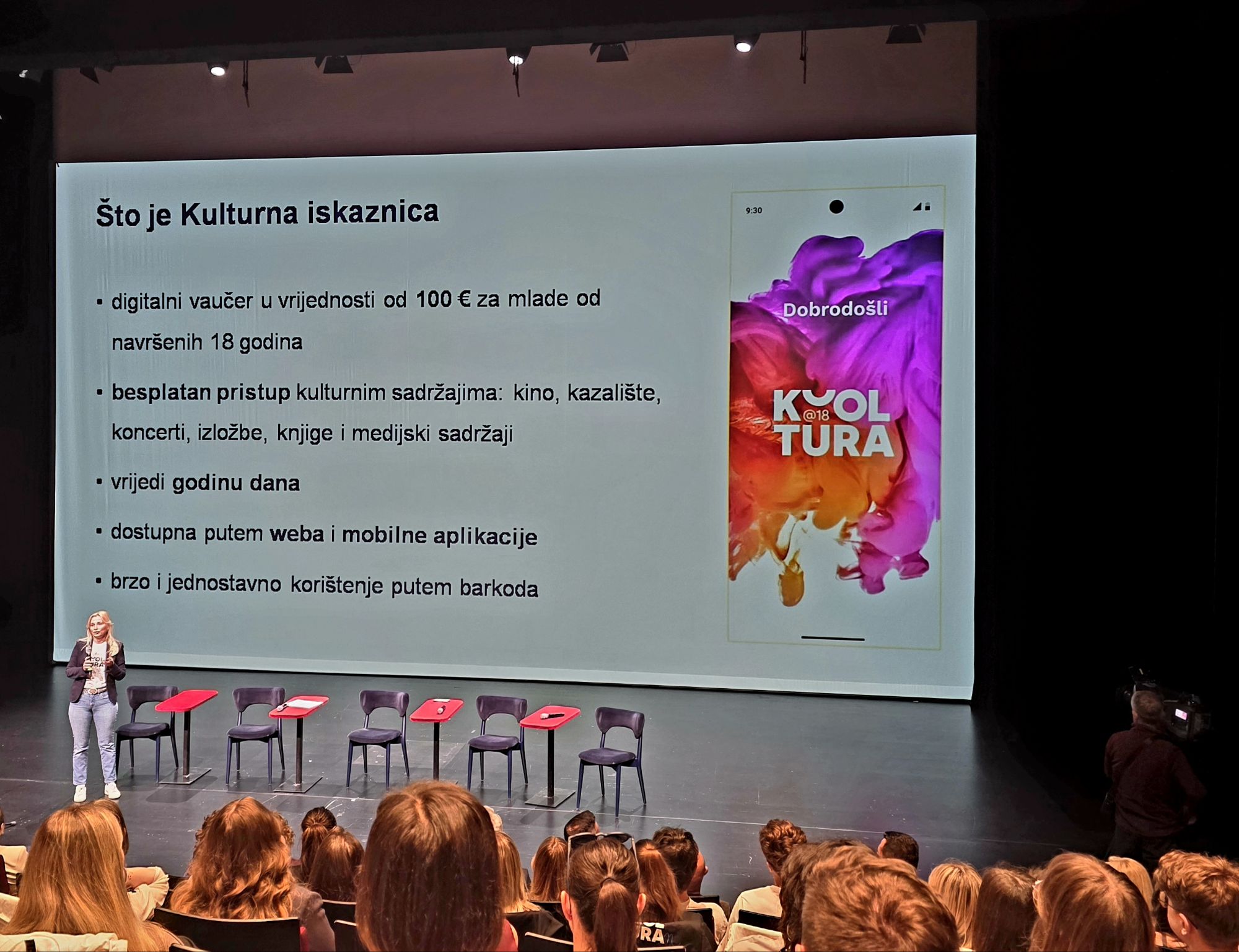 Predstavljanje projekta Kulturna iskaznica, HNK 2, 19. 5. 2026. FOTO: MBT