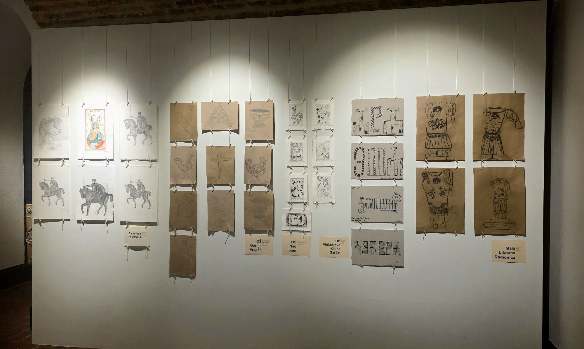 Postav izložbe U početku bijaše crtež, Galerija Klovićevi dvori, FOTO: MBT / Blaga & misterije