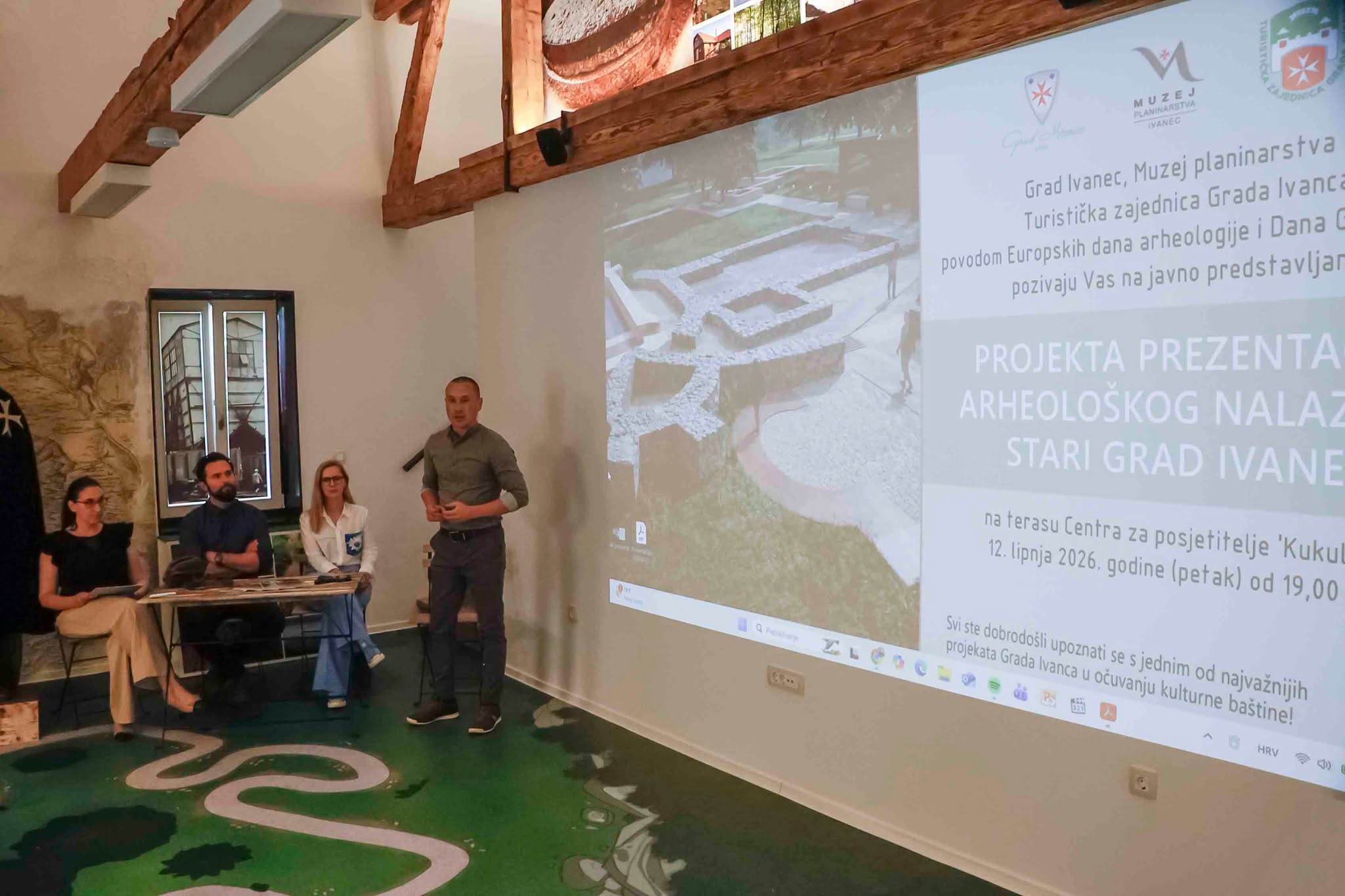 Predstavljanje projekta uređenja arheološkog nalazišta Stari grad Ivanec FOTO: Grad Ivanec