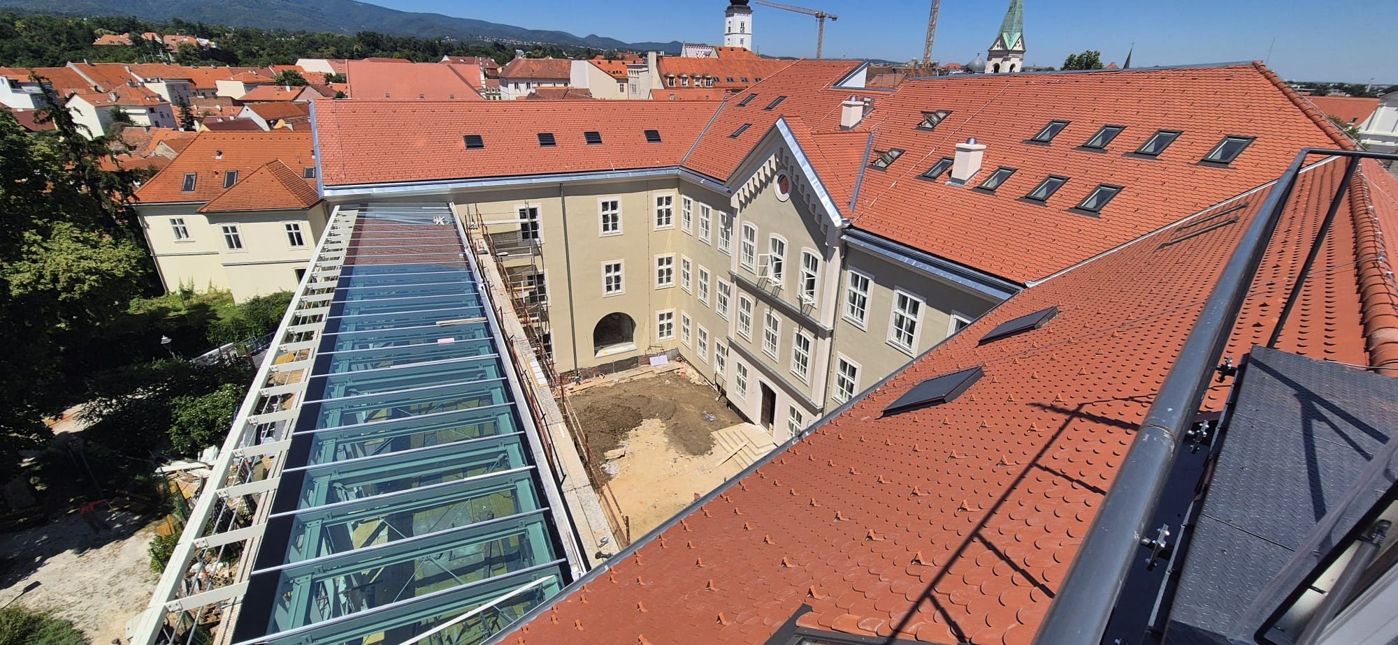 Palača Jelačić na Griču, jedna od dviju povijesnih zgrada Hrvatskog povijesnog muzeja, nalazi se u završnoj fazi obnove nakon potresa. Foto: Hrvatski povijesni muzej