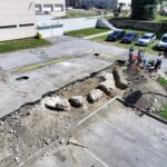 Ostaci zapadne cilindrične kule utvrde Stari grad Pakrac. FOTO: Muzej grada Pakraca