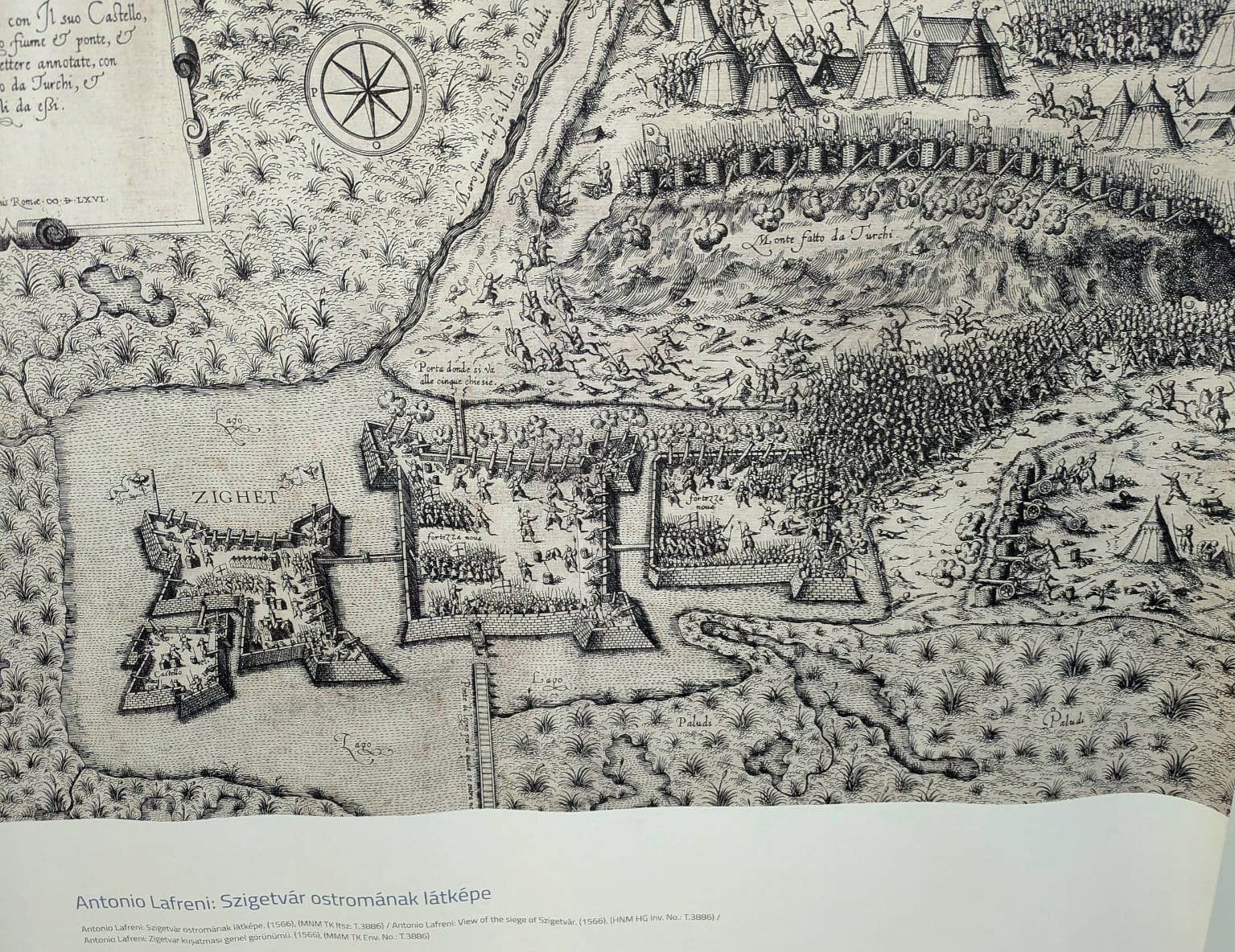 Prikaz opsade Sigeta iz 1566. godine Antonija Lafrerija, jedan od suvremenih prikaza bitke. Foto: Vedran Šoštarić