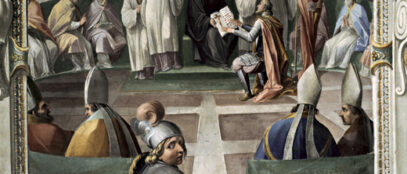 Krunidba i prisega kralja Dmitra Zvonimira 1076. godine na fresci Marzija Ganassinija, nastaloj između 1610. i 1614. u prostorijama današnjega Vatikanskog apostolskog arhiva. Činjenica da je Zvonimirova krunidba stoljećima poslije uvrštena među povijesne prizore u Vatikanu svjedoči o mjestu koje je taj događaj zauzimao u povijesnom pamćenju odnosa papinstva i europskih vladara.