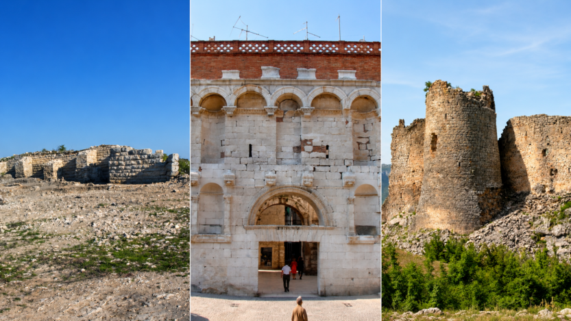 Mozaik fortifikacijskog graditeljstva Hrvatske – od monumentalnih bedema antičke Asserije i Zlatnih vrata Dioklecijanove palače do srednjovjekovnih utvrda koje su stoljećima oblikovale obrambeni krajolik hrvatskog prostora. Fotografije: Krešimir Regan